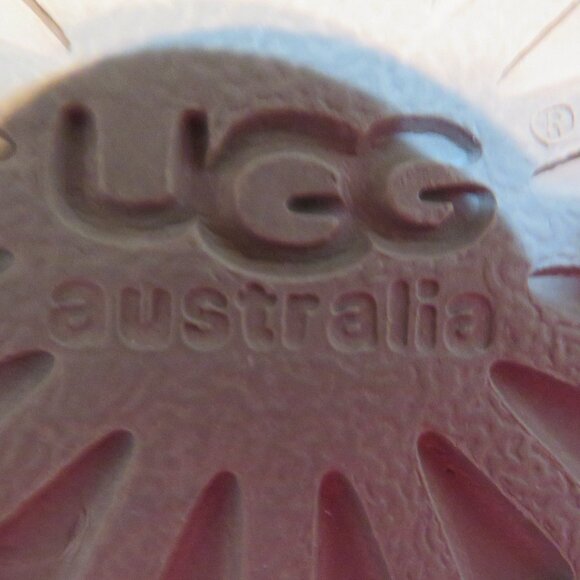 Women's UGG Cara Chestnut Suede Fringe Buckle Ankle Boots - Picture 6 of 7